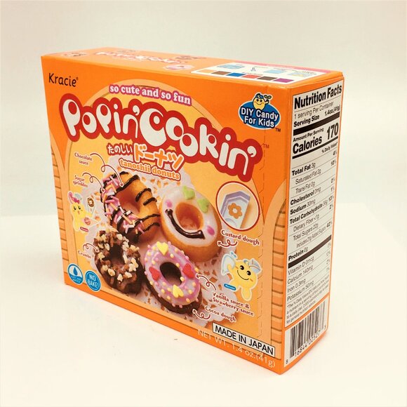 NEW KRACIE POPIN' COOKIN' TANOSHII DONUTS DIY KID'S JAPANESE CANDY KIT - Picture 2 of 6